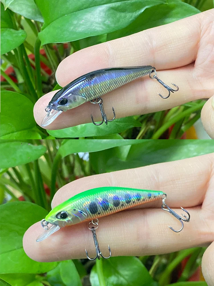 50mm 3.5g leurre de pêche Micro vairon Wobbler Spearhead Ryuki coulant artificiel dur appât Jerkbait petit flux truite bar leurres