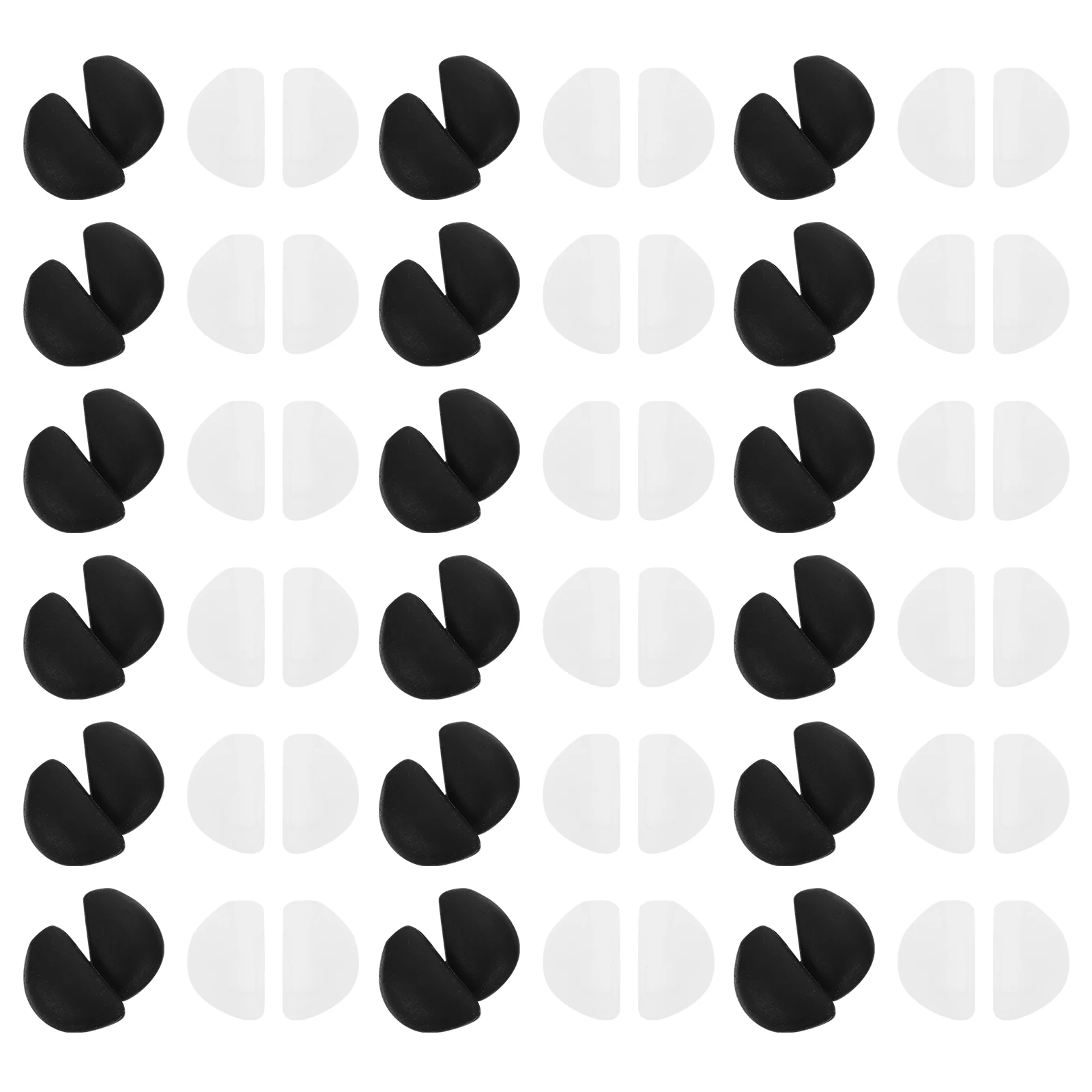 

20 Pairs Sunglasses Silicone Nose Pads Work Thick Silica Gel Cushions for Eyeglasses