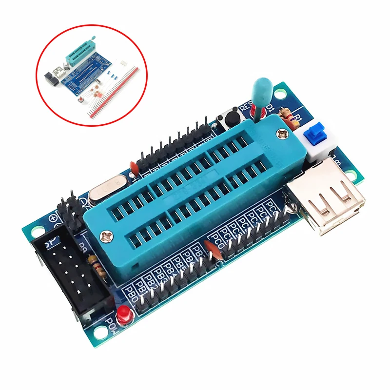 ATmega8 ATmega48 scheda di sviluppo ATMEGA88 AVR (senza Chip) nuovo modulo elettronico fai da te Kit fai da te scheda Pcb interfaccia USB