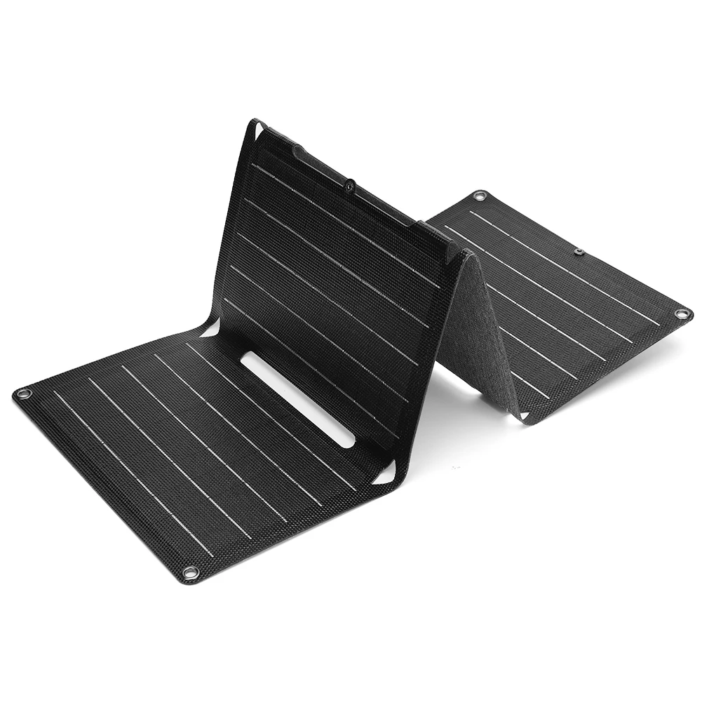 200W/18V/12V /5V ETFE Solar Panel QC 3.0 Foldable Solar Charger For Mobile Phone Power Bank Battery Type-C/USB-A/DC Output