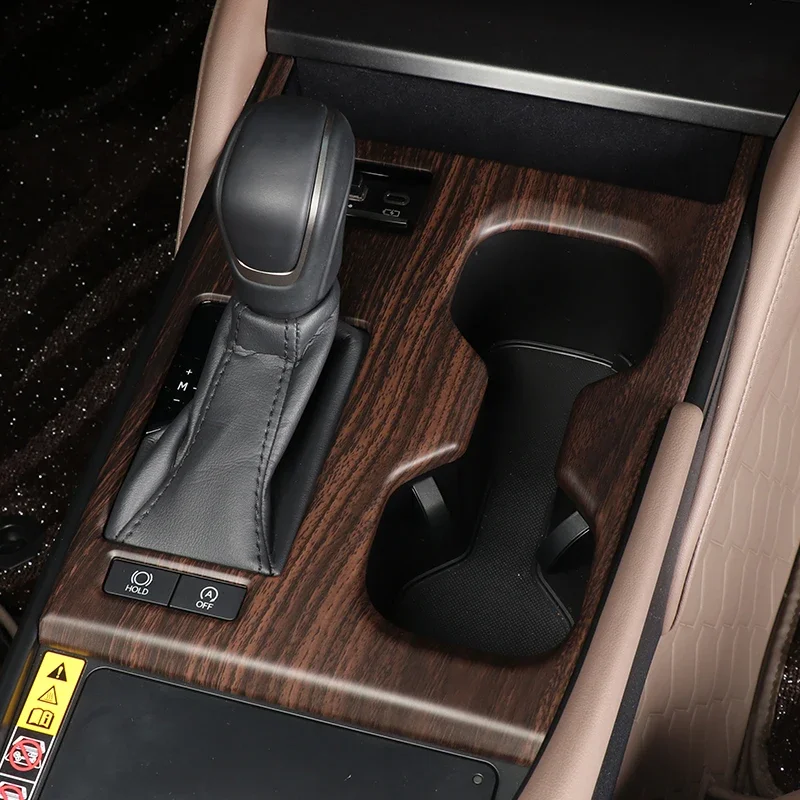 For Lexus ES ES200 ES300h 2022-2025 Central Control Panel Decoration Stickers ABS Wood Grain Frame Protective Cover Accessories