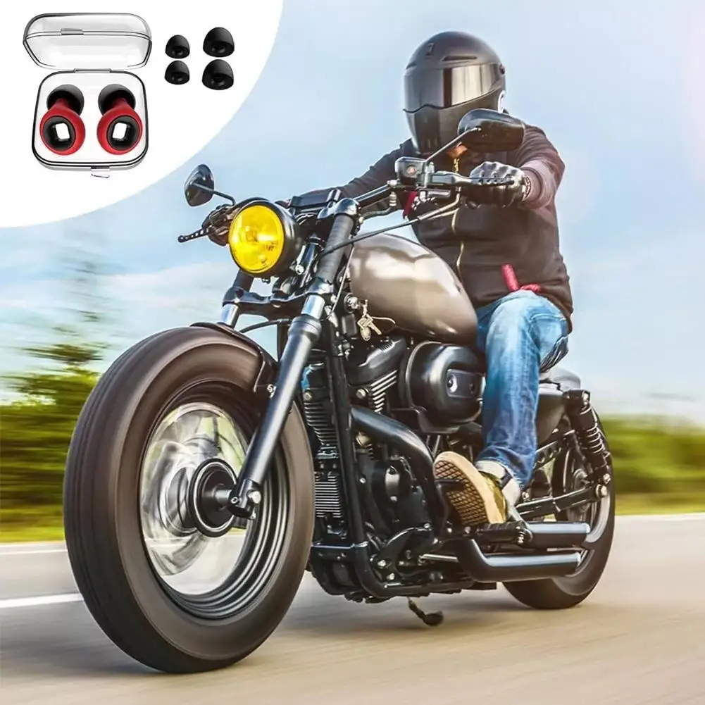 

Motorcycle Dual Pickup Sleep Earplugs, Student Study Protective Noise Soundproof Reducing And Industrial Earplugs Earplugs, Q0D3