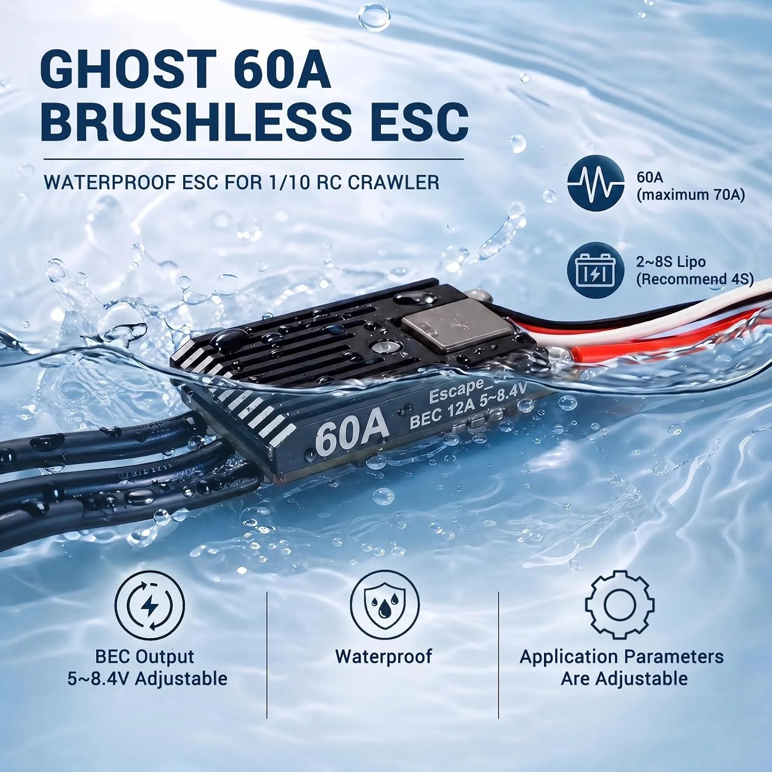 Ghost Brushless ESC 60A mit 12 – Esc 4In1 Brushless Bewertung und Preis