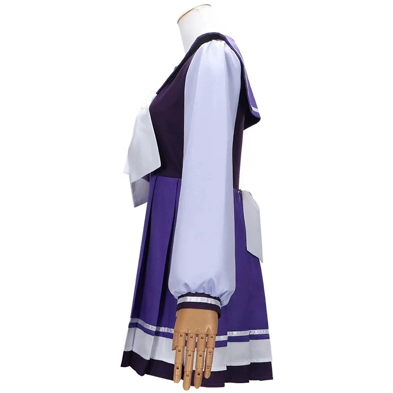 Set Kostum Cosplay Seragam Sekolah Anime Pretty Derby Pakaian Gaun Uma Musume Derb untuk Wanita Pakaian Penyamaran Pertunjukan Halloween