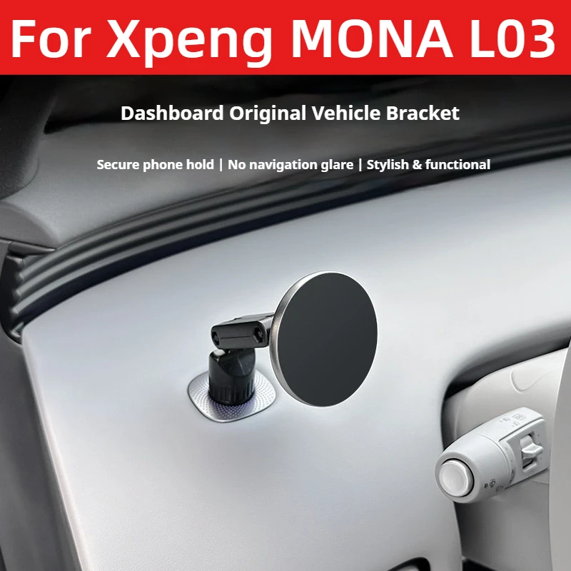 Image of Für Xpeng MONA L03 Magnetische Auto-Handyhalterung Stabiler Handyhalter 360° Drehbarer Ständer Praktische Innenausstattung