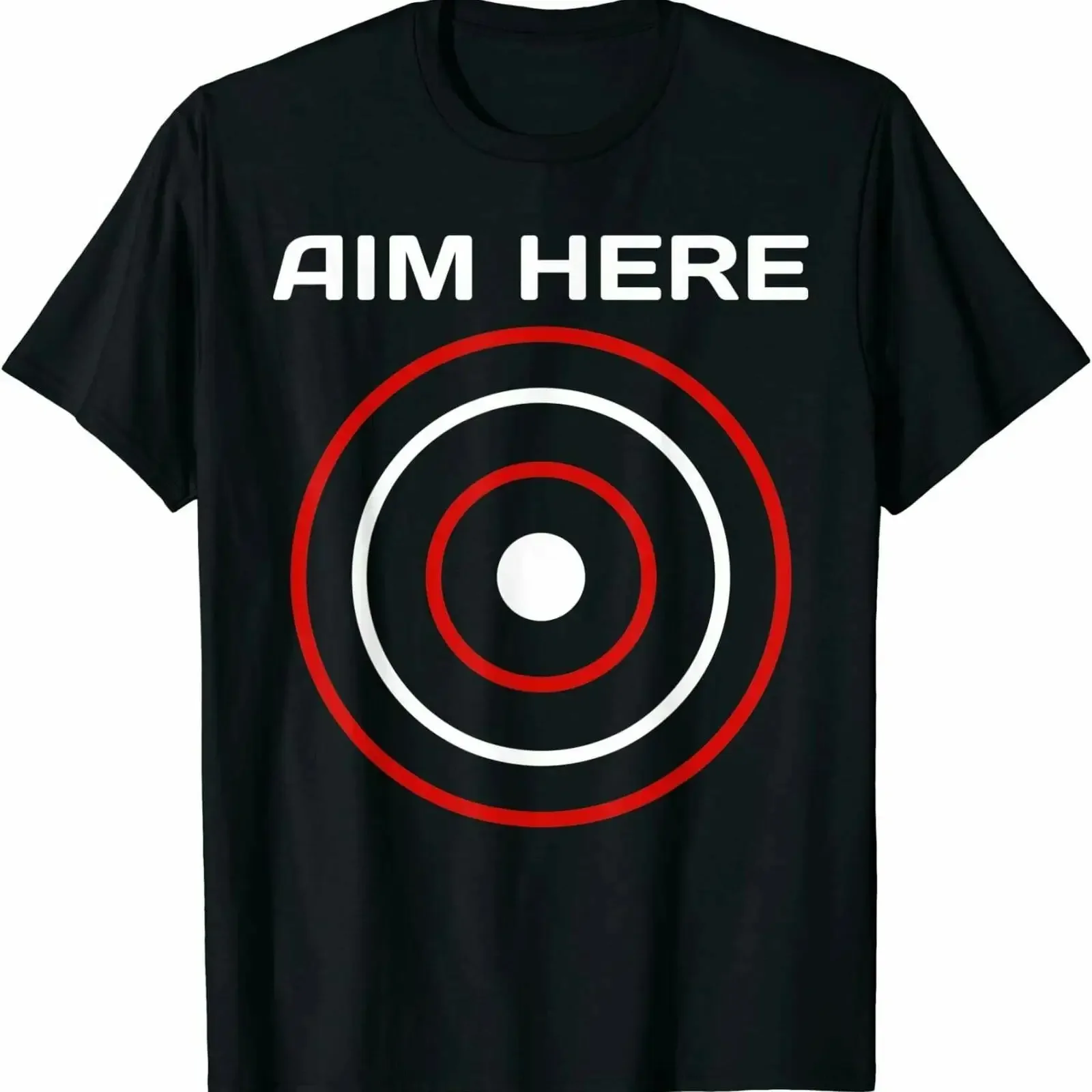Funny Aim Here Darts Players Bullseye Target Shooting Club T Shirt Size M 3XL vintage Washed streetwear designer clothes
