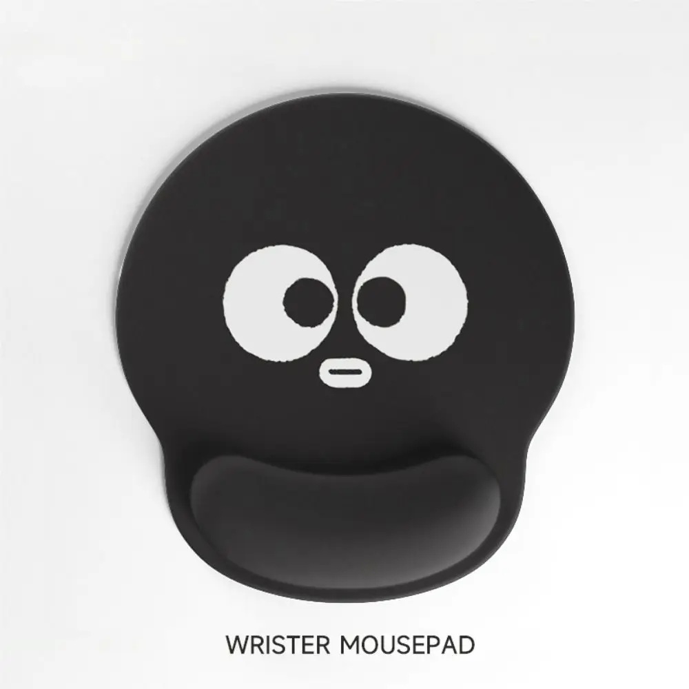 Ergonomic Cartoon Mouse Pad Funny Expressions Printed Soft Mouse Wrist Support Pad Comfortable Non-slip Cute Wristband Mouse Mat