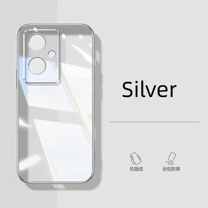 Ultra-thin Plating Silicone TPU Case For Oneplus Nord N30 SE Electroplating Transparent Shockproof Back Cover For 1+ 13R ACE 5 image 3