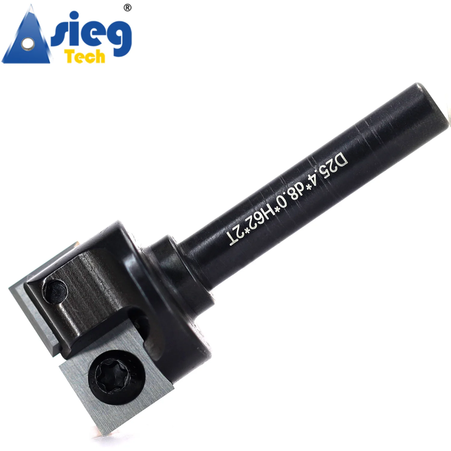 Spiral Flush Trim Router Bit 8mm Shank Surfacing Template Trimmer 25.4mm Cut Diameter Carbide Insert Cutter