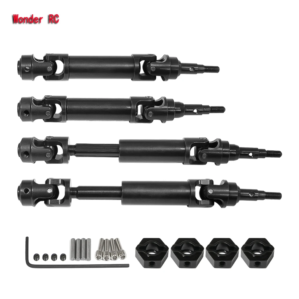 Stainless Steel Front Axle And Rear Drive Shaft Upgrade Kit for TRAXXAS 1/10 Ford Fiesta ST Rally RC Car Enhanced Durability