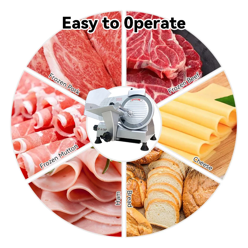 Food utensils New Multifunctional Electric Frozen Meat Cutting Machine Beef Cutter Commercial Semi-automatic Meat Slicer Machine