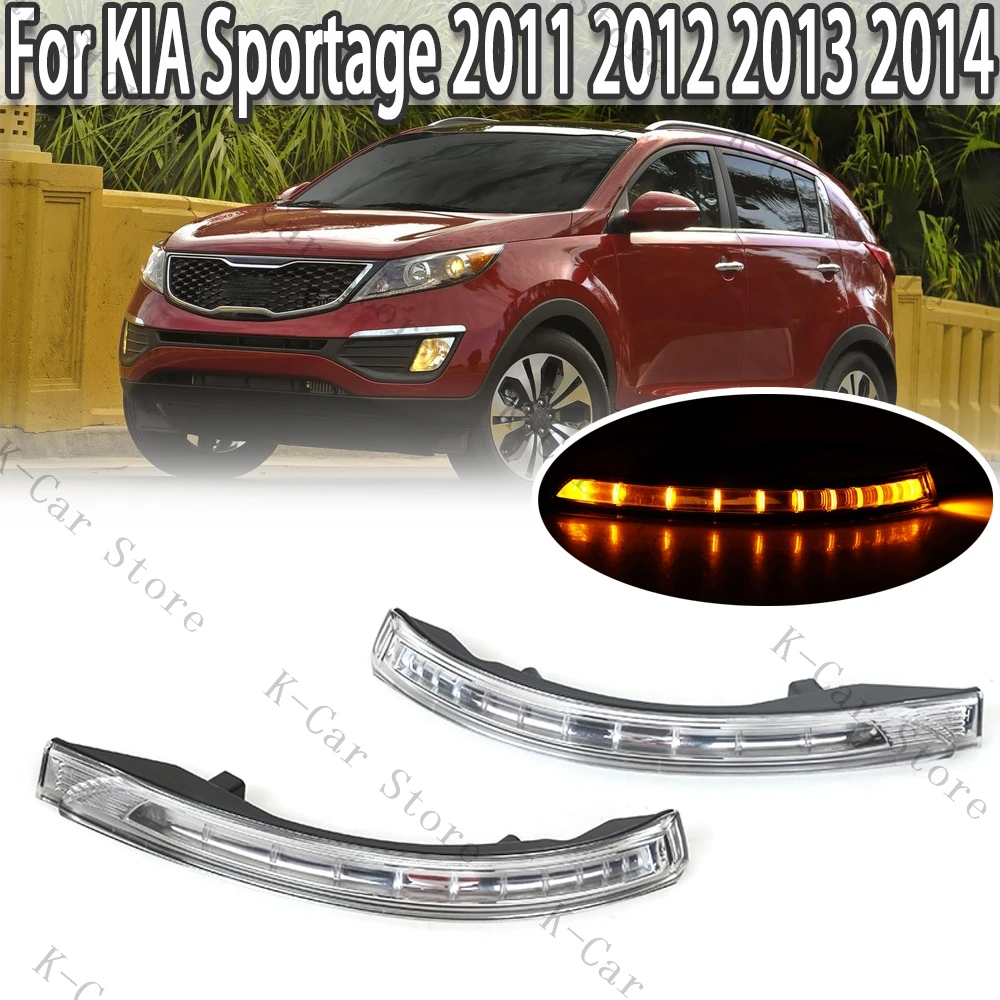 

For KIA Sportage 2011 2012 2013 2014 Rearview Mirror Turn Signal Lights Side Wing Lamp 876144T000 876244T000