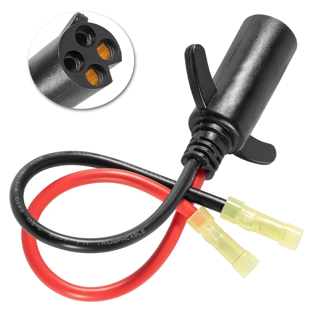8M4000953Trolling Motor Guide Power Plug 2Prong Connects with 50A12V/24V/36VTrolling Motor Quick Connector Electrical Power Plug
