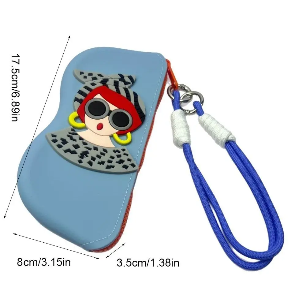 متعددة الوظائف سيليكون نظارات حقيبة مقاوم للماء الكرتون سيليكون النظارات حقيبة التخزين الغبار النظارات الشمسية تخزين كليب #5