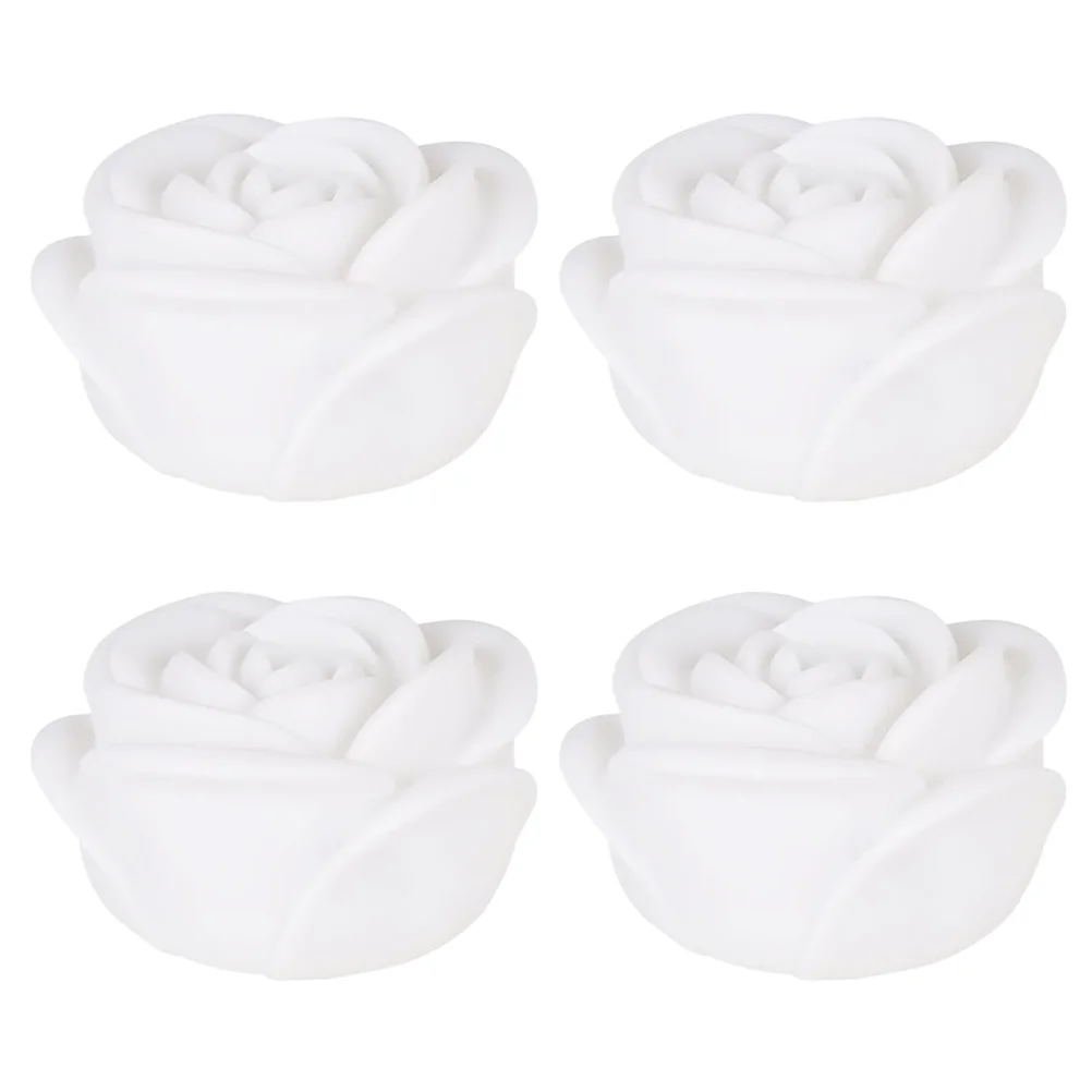 4 pezzi lampada rosa decorazione realistica luce notturna da giardino per esterni romantica lampada da patio per San Valentino luce di design rosa