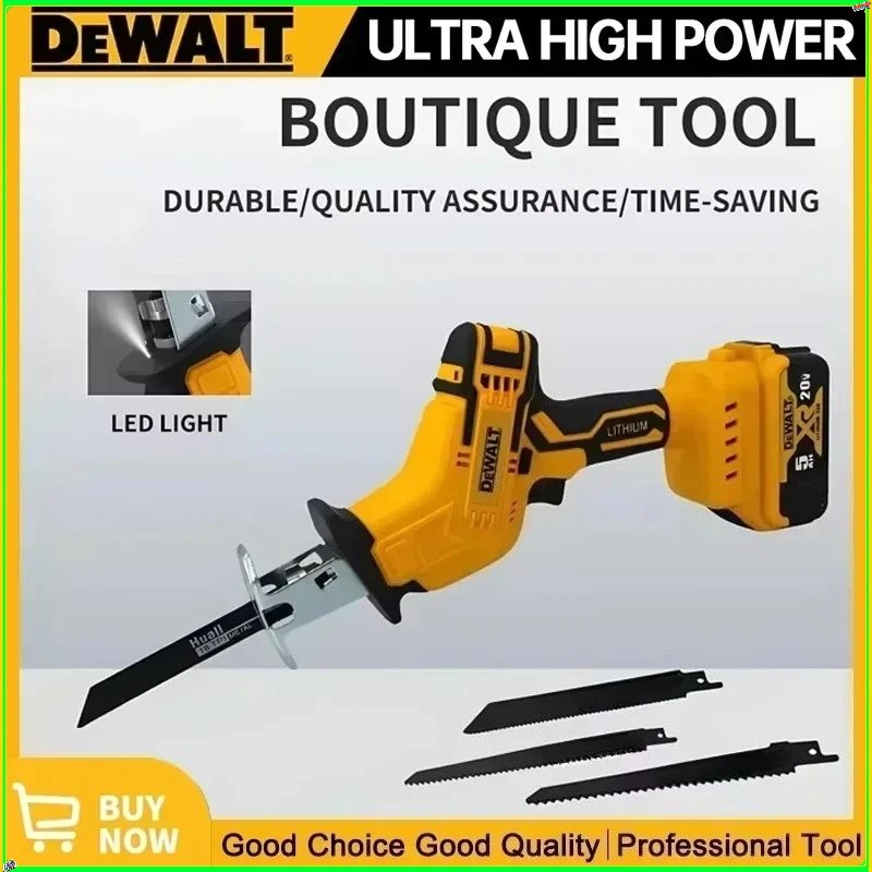

Аккумуляторная сабельная пила Dewalt 20В, 2800 об/мин, бесщеточная, многофункциональная, для резки металла, дерева и труб, электроинструмент