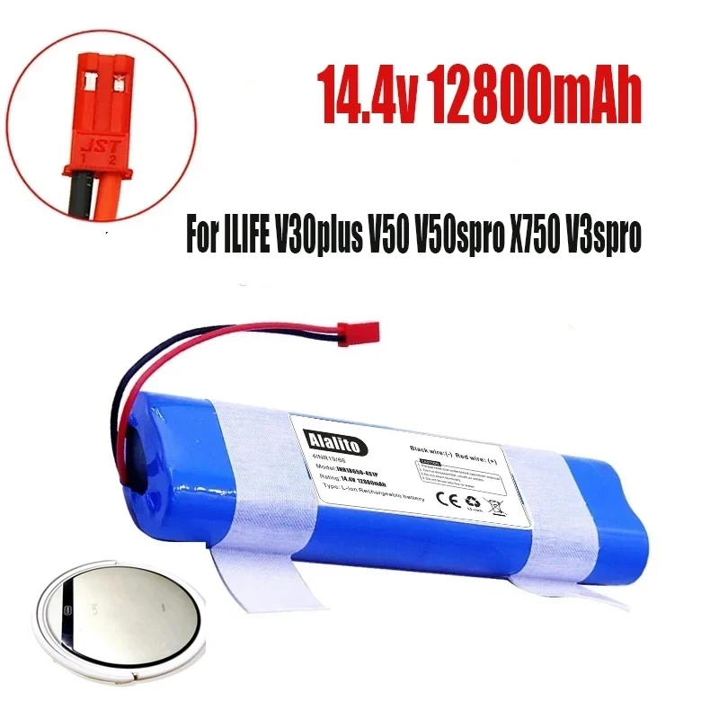 

14,4 V 12800mAh 18650 литиевая батарея для ILIFE V3s Pro, V50, V5s Pro, V8s, X750 Аккумулятор для робота-пылесоса аксессуары для батареи