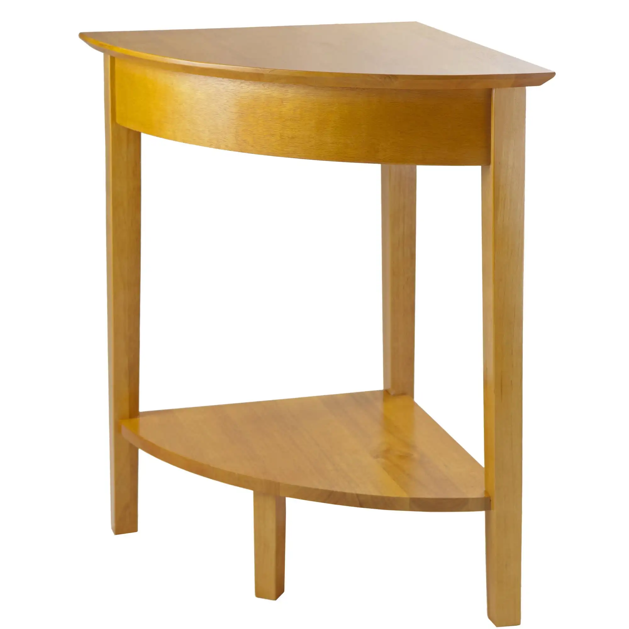 

Wood Studio Home Office Corner Table, Honey Finish