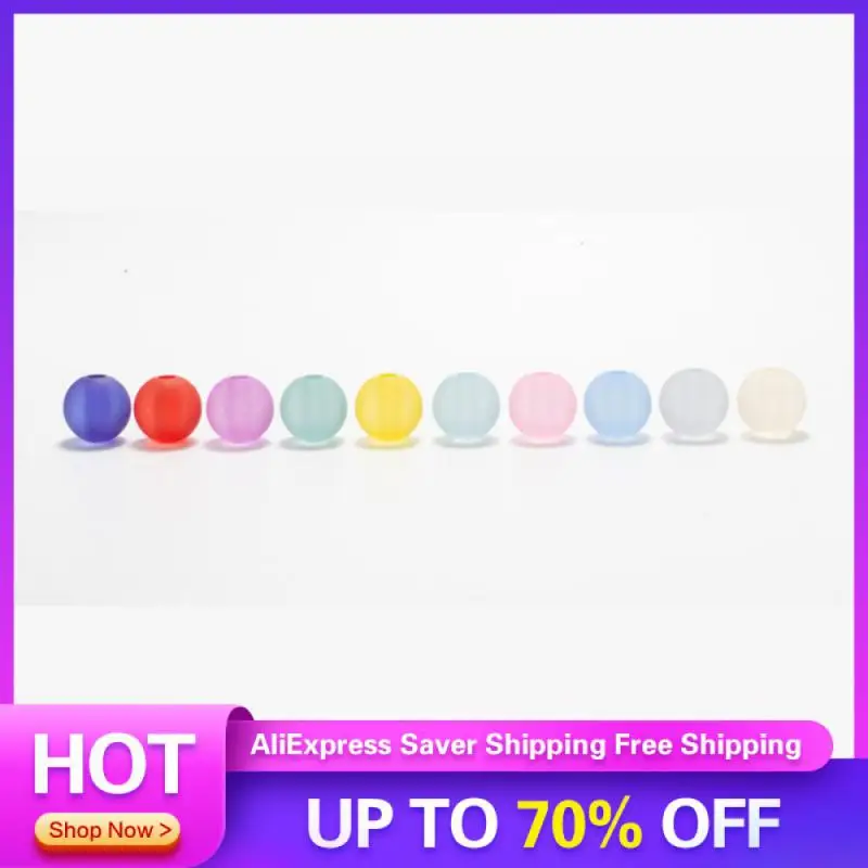 Round Bead Wide Range Of Uses Acrylic Acrylic Beads Bracelet Accessories Handmade Accessories Delicate Touch Texture Bead