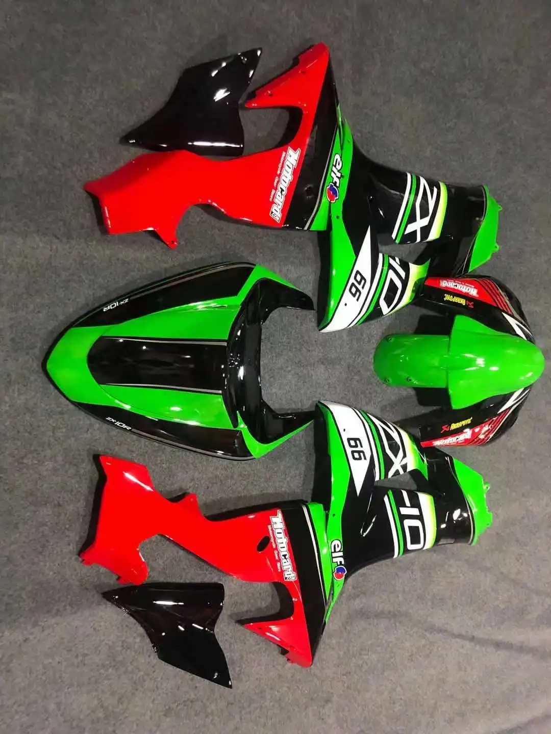 New Motorcycle Injection Full Fairings For KAWASAKI Ninja ZX-10R 04 05 ZX10R 2004 2005 black red green Bodywork Fairing Kits