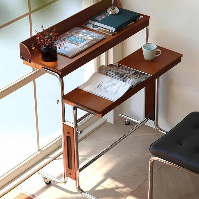 

Height-adjustable Computer Office Desks Vintage Solid Wood Office Desks Mobile Workbench Furniture Mesa De Trabalho YS40CC