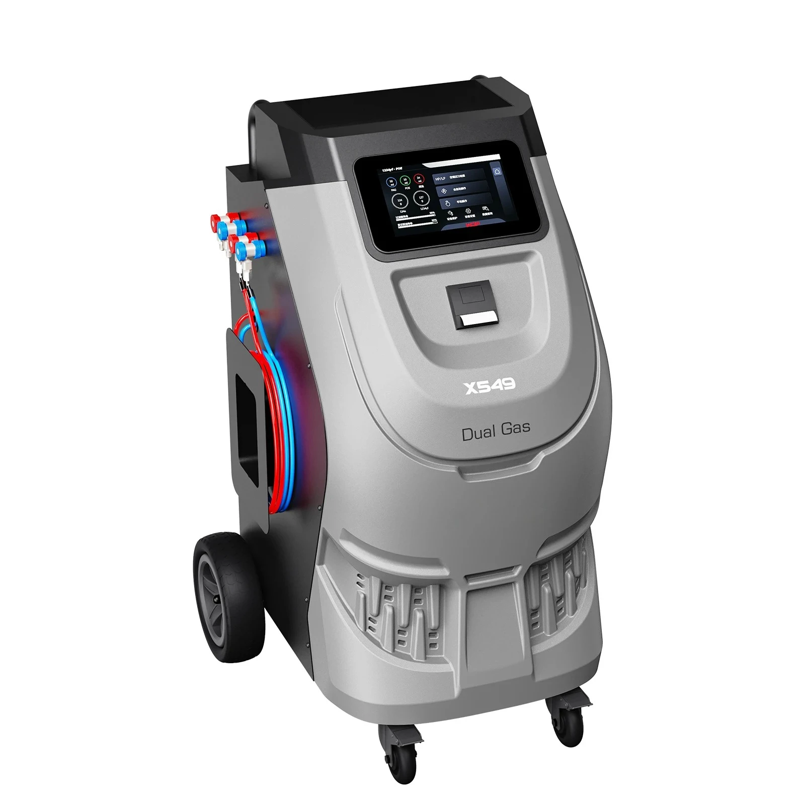 X-549 Dual System Auto A/C Refrigerant Recovery Recycle Recharge Machine R134a R1234yf For New Energy Vehicles