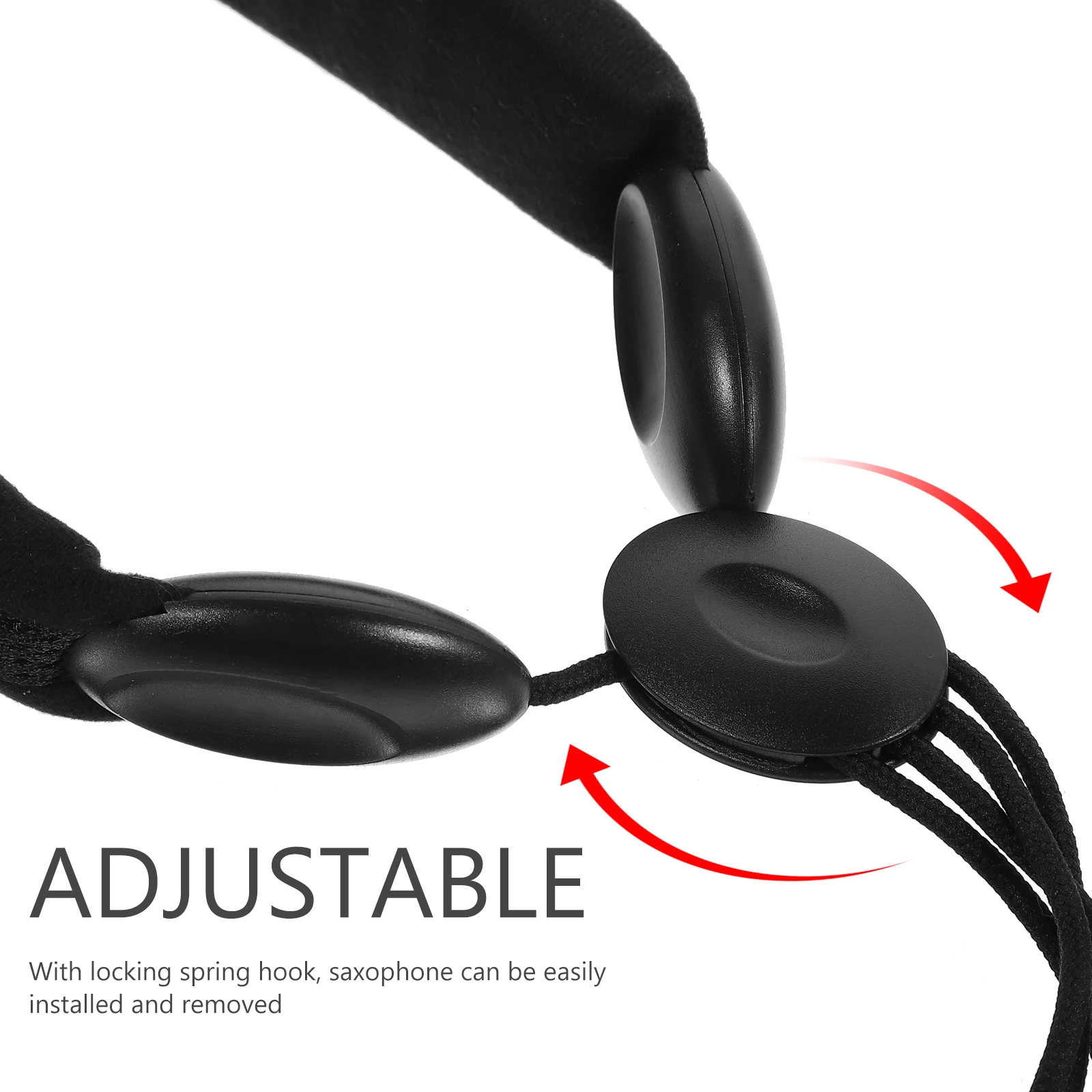 

Adjustable Cotton Sax Neck Strap Durable Padded Harness Belt Alto Tenor Soprano Saxophone Easy Install Hanging
