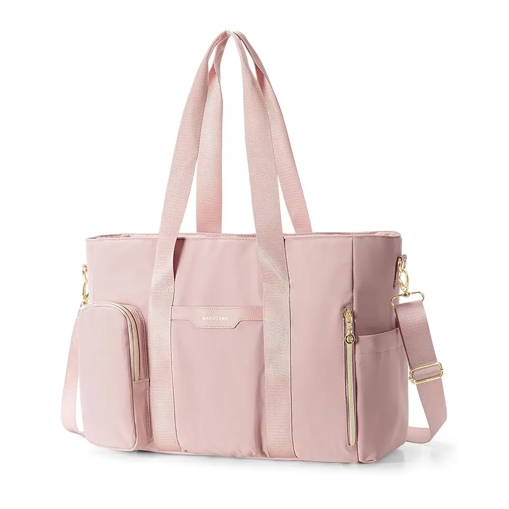 Work Tote Bag with 15.6\ Laptop Compartment & Multi Pockets, Teachers Water-Resistant Crossbody Bag for Women