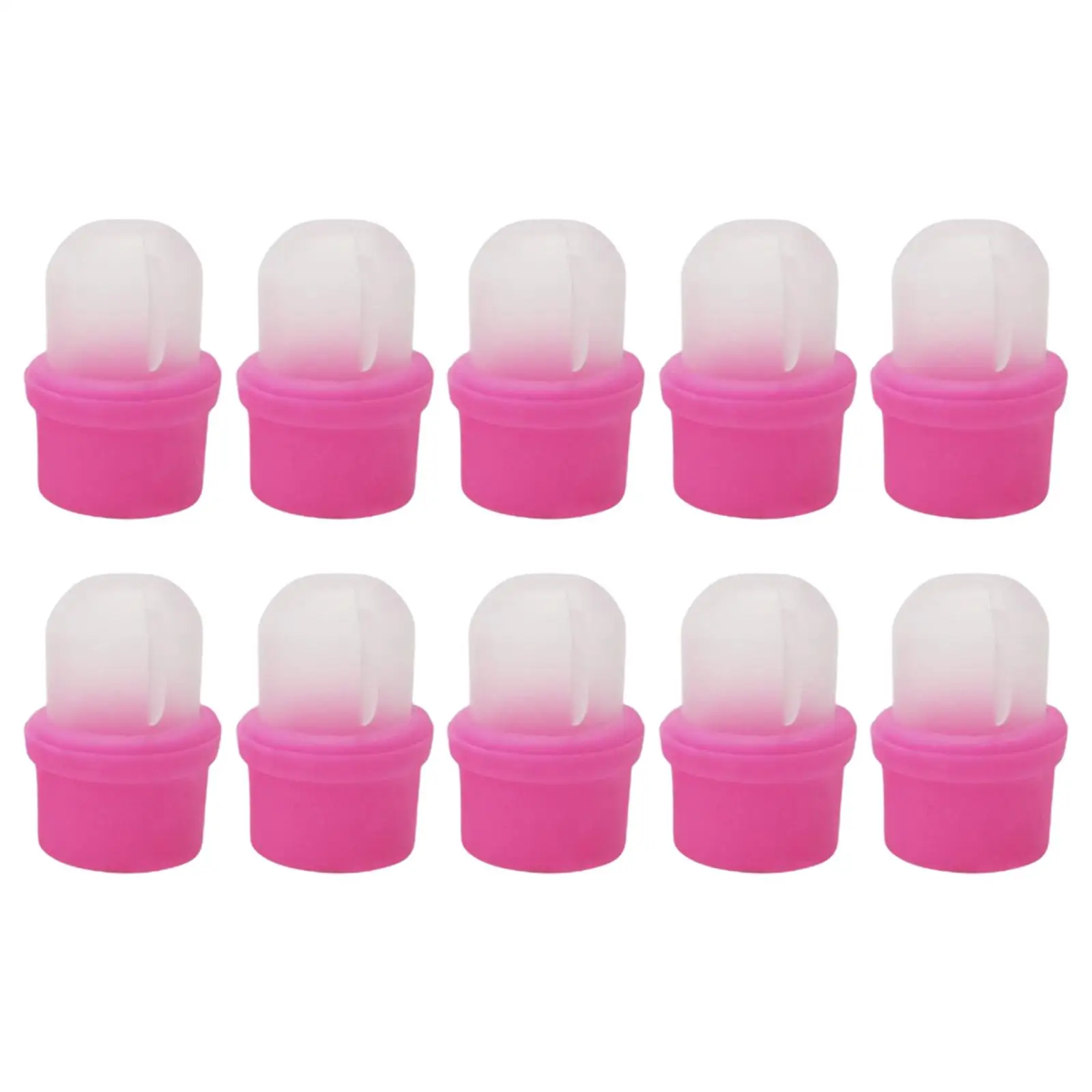 10 peças profissional prego polonês removedor clipes manicure ferramentas reutilizáveis plástico uv gel wrap cleaner remoção de unha