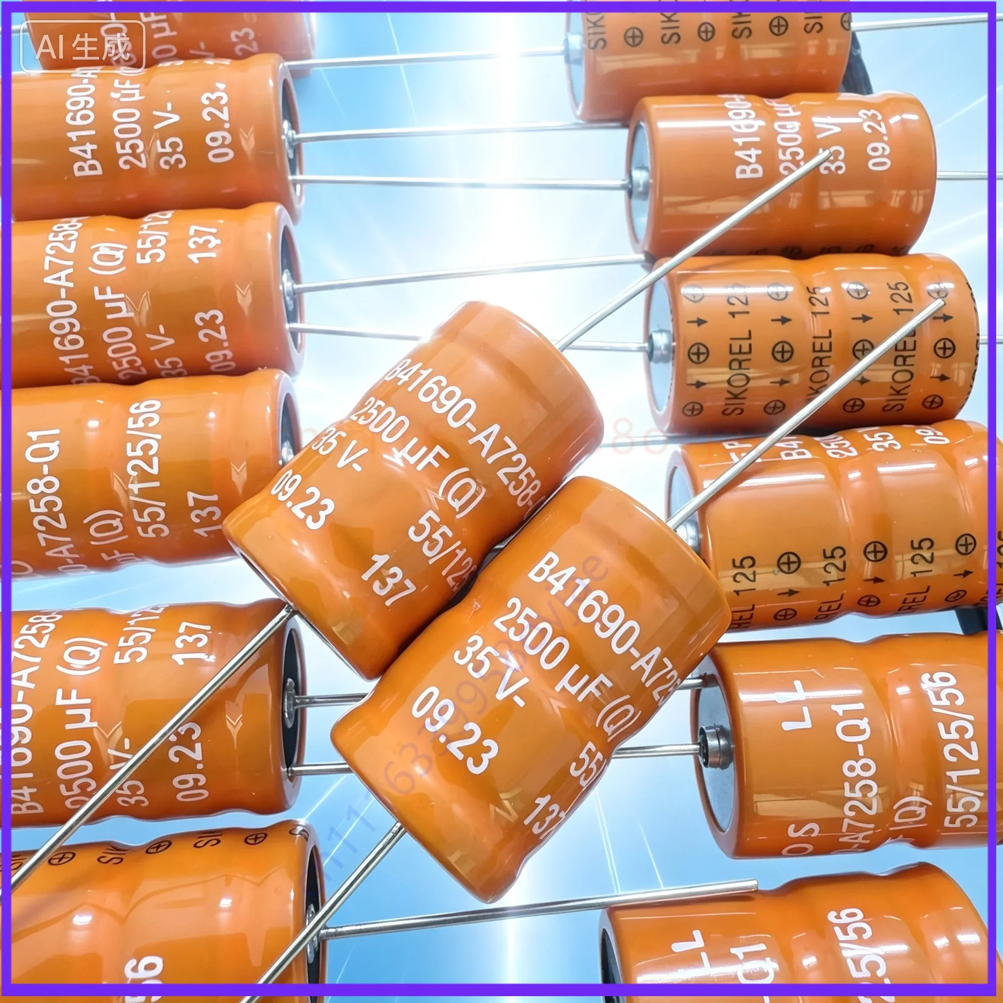 Electrolytic for EPCOS B41690A7258Q001 Q Grade 35V 2500UF Automotive Copper Lead High Temp Filter Capacitor  10pcs