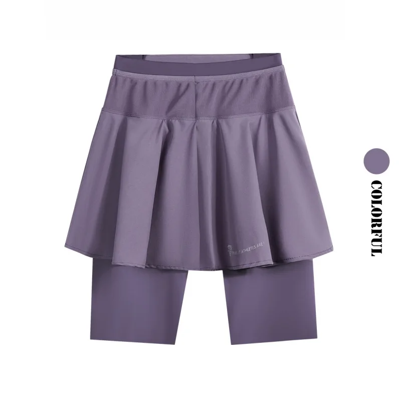 DRUR High Waist Skirt Shorts For Women Tennis Golf Yoga Athletic Workout Wear With Pocket Summer Sports Mini Skirts Sportswear