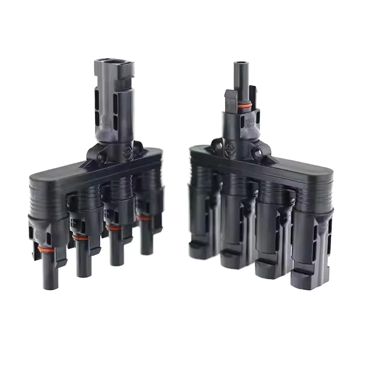 IP67 1500V 4P MCX Slideable Solar Connector, Nylon Housing Copper Accessories, Flexible Solar Parts for Solar Cable Branch Power