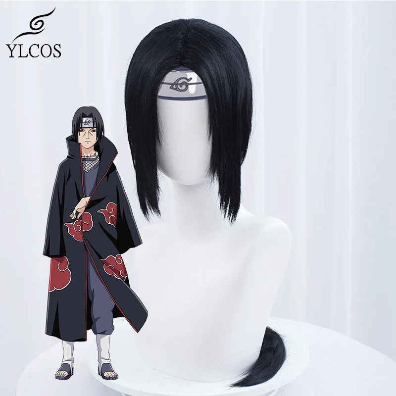 Anime NARUTO Uchiha Itachi Cosplay Wig Halloween Party Costume Accessories