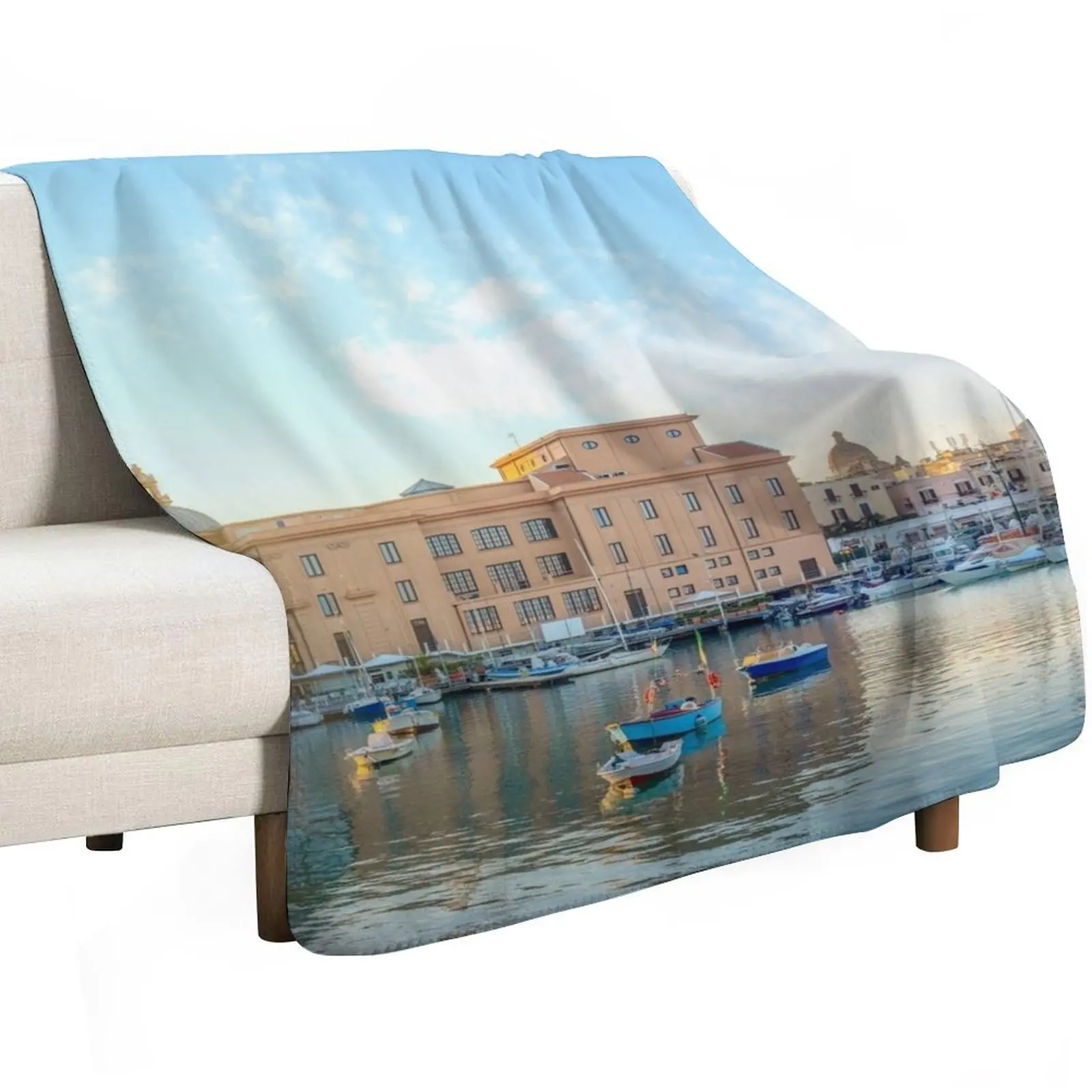 Panorama of Bari, Italy Throw Blanket Baby anime Fashion Sofas Flannels Travel Softest Blankets