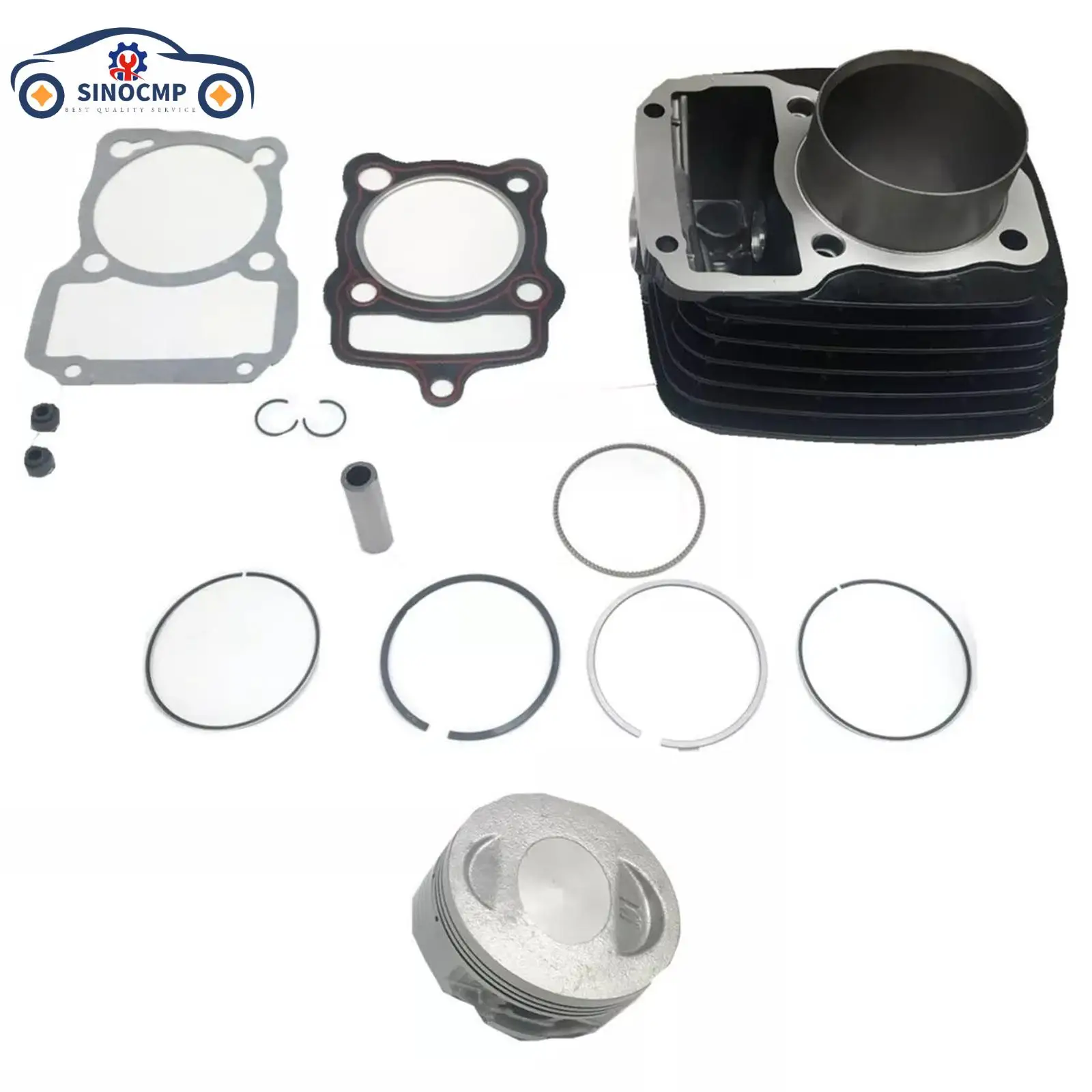 

SINOCMP 1Set Motorcycle Cylinder Kit For Italika FT150 Dt150 DT150 SPORT FORZA 150 FT150G FT150GTS 62mm/13mm New Accessories