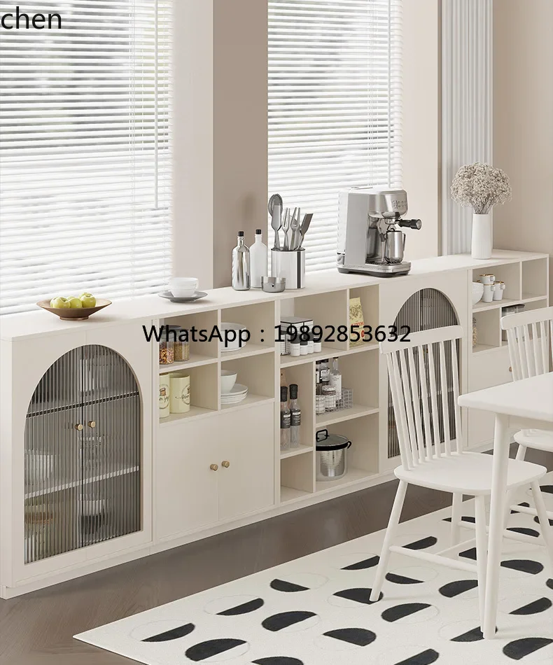 Picture 6: i7   Cream Wind Combination Meal Side Locker Kitchen Storage Tea Coffee Side Cabinet