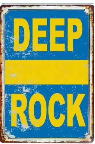 Deep Rock Gasoline  Tin Sign 8 x 12 ALL metal