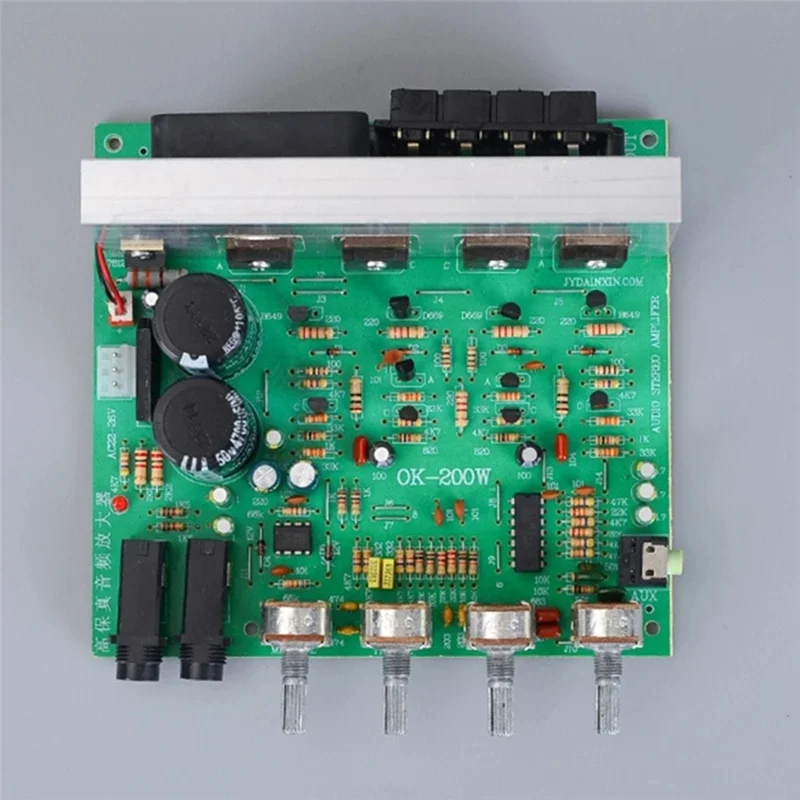 ABJF-New OK200W 2Channel 4-8Ohm Amplifiers Module Board Double Group AC18-26V 2 Channel Power Amplifiers Board Finished