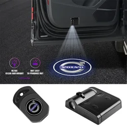 Car Wireless HD Projector Light Car Door Induction Magnetic Welcome Lamps For Volvo R Design C30 C40 S40 S60 V40 V50 XC30 XC40