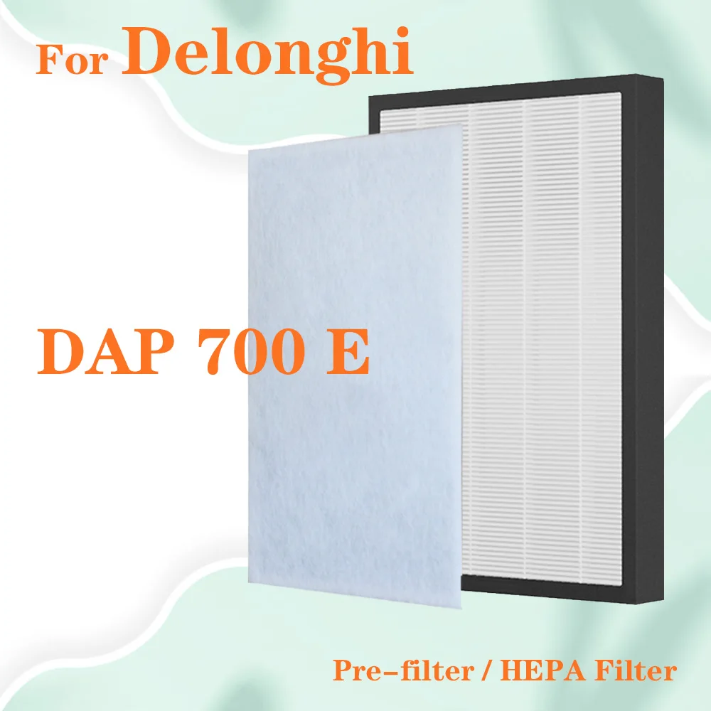 

Replacement HEPA filter for DeLonghi DAP 700 E Air Purifier 350mm x 335mm x 15mm to filter PM2.5,odor