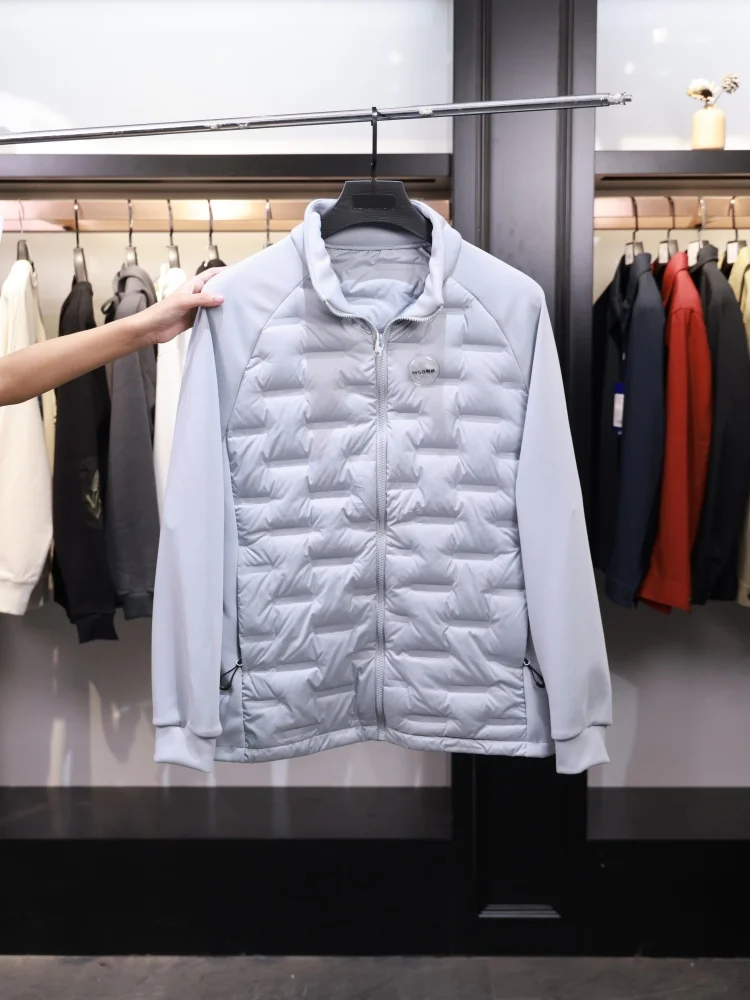 

DongJia Men's Faionable Comfortable Classic Stand Collar down Jaet Autumn Winter Regular Fit Long Sve Zipper Closure