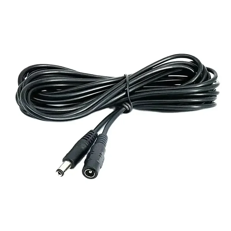 0.3m 0.5m 1m 1.5m 3m 5m 10m DC Power Cable 5.5mm x 2.1mm Male to Female Plug Connector Extension Cord for CCTV Security Camera