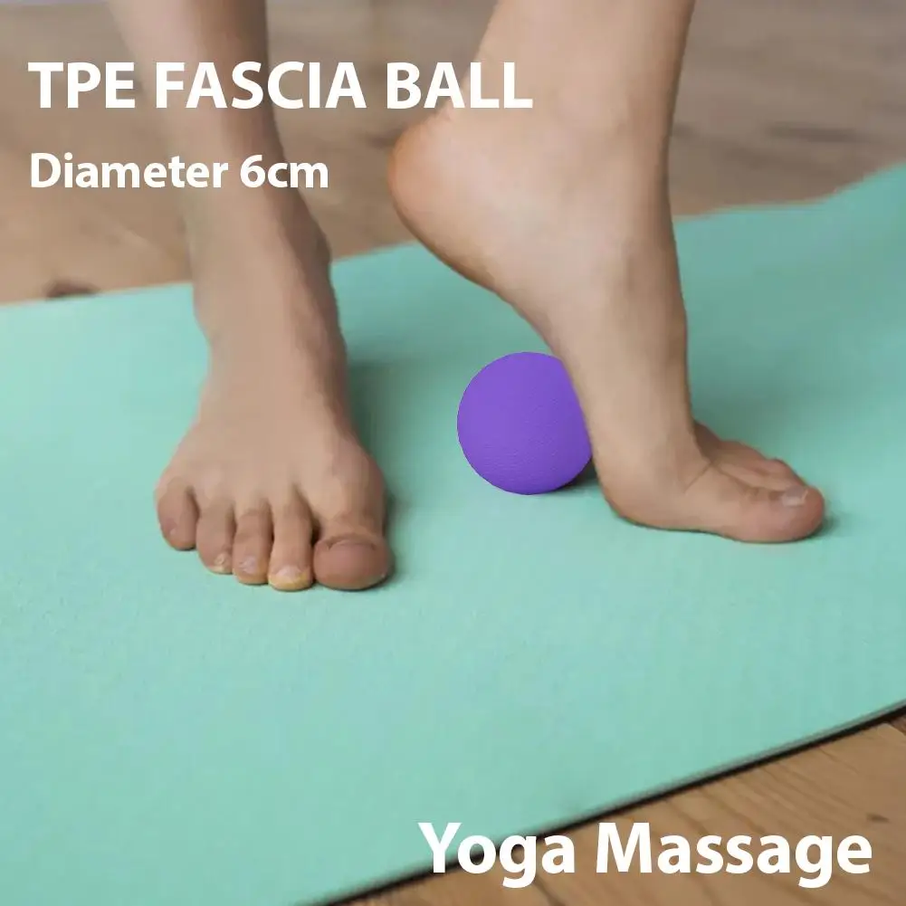Deep Tissue Massage Ball, Myofascial Release Tool for Muscle Pain, TPE Yoga Peanut Ball for Gym, Fitness, Plantar Fasciitis - view 5