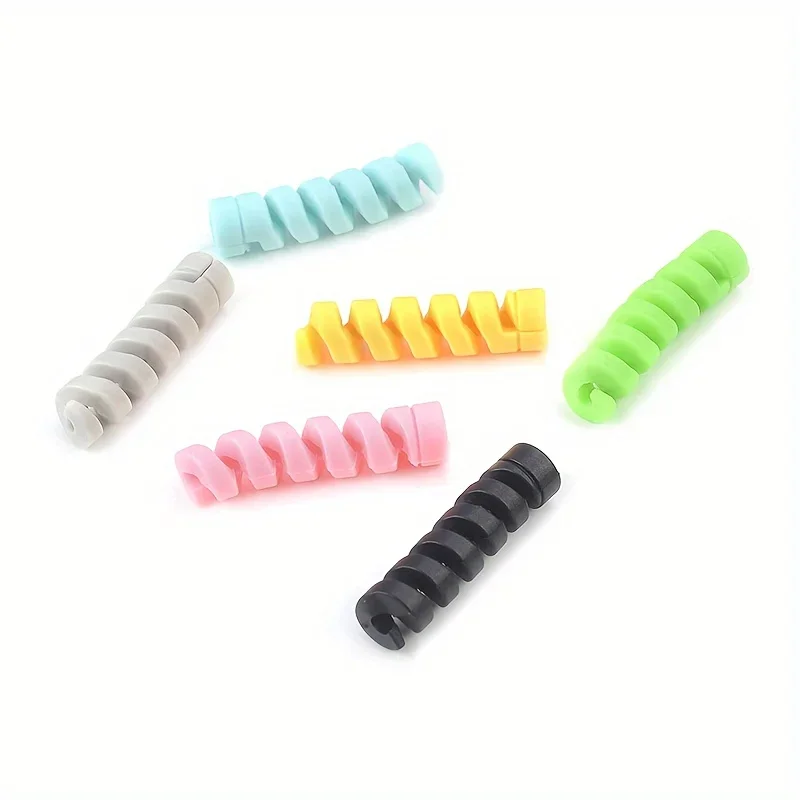 Spiral Cable Protector Saver Cover for Earphone Mouse USB Charger Wire Charger Cable Cord Protector Management Cable Organizer