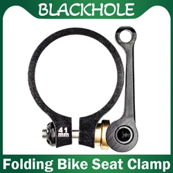 Folding Bike 41mm Seat Clamp Quick Release Extended Handle Carbon Folding Bicycle Aluminum Alloy Seat Clamp Foding Bike Parts