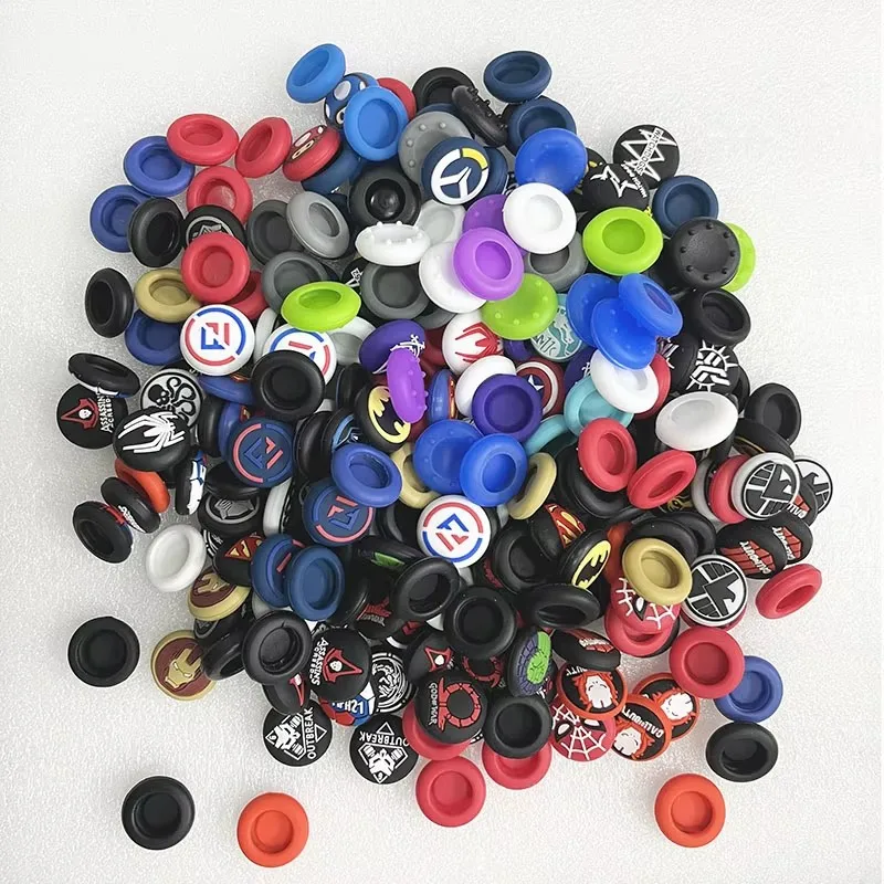 50pcs/lot Random Shipment Mix Color for Ps4 Ps5 for Xboxone Series S X Joystick Thumb Stick Grip Silicone Cap