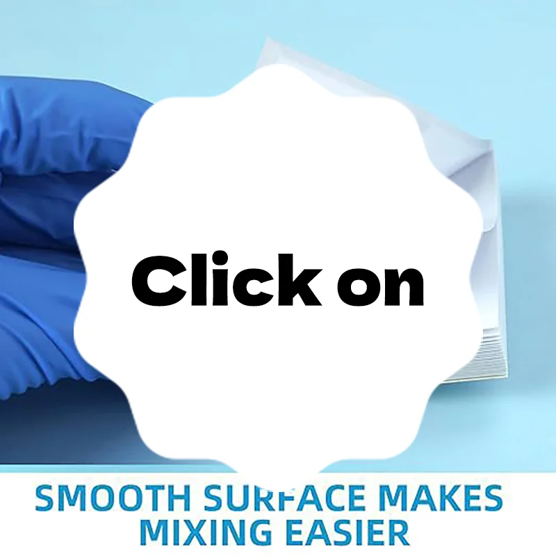 

50Sheets/Pack Dental Disposable Mixing Double Faced Paper Denture Laboratory Cement Powder Pad Dentistry Tools L/M/S Size