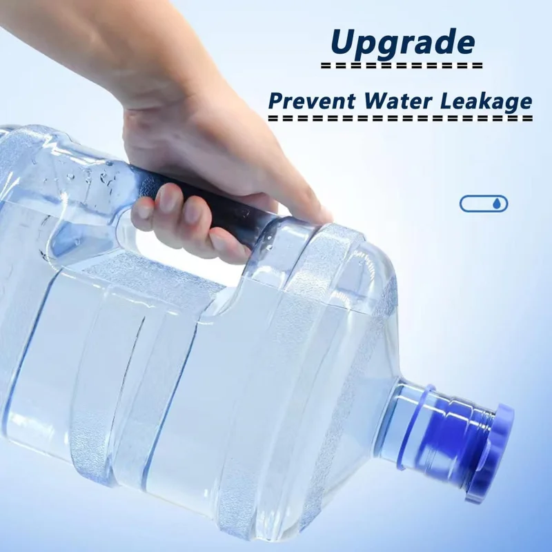 5갤런 주전자, 3개 및 5개 병 4개, 실리콘 재사용 가능 5갤런, 흘림 방지