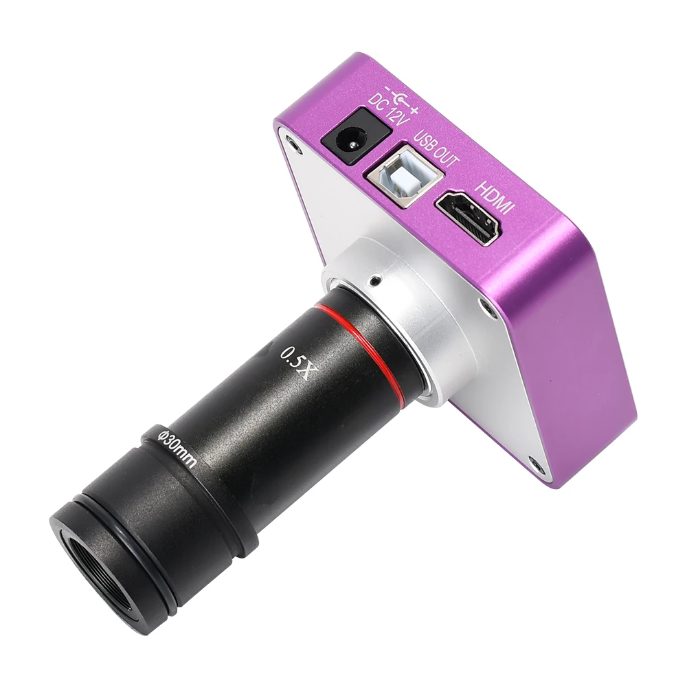 

2K 51MP Full HD 1080P 60FPS USB/ Electronic Industrial Camera 0.5X Eyepiece Adapter 30mm/30.5m Ring for Microscope