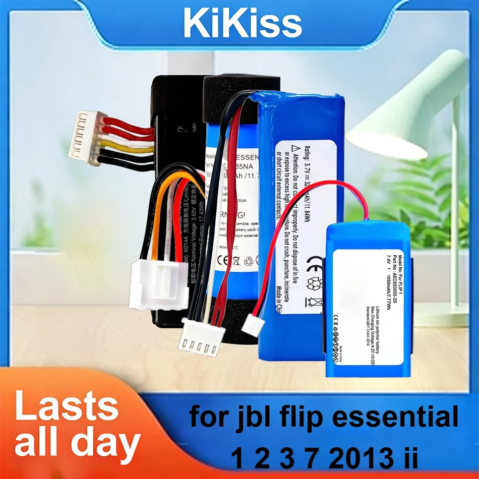 Speaker Battery Stable GSP872693 ( P763098 03 ) ICA085NA AEC653055-2S 1050-4800mAh For Jbl Flip For Essential 1 2 3 7 2013 II